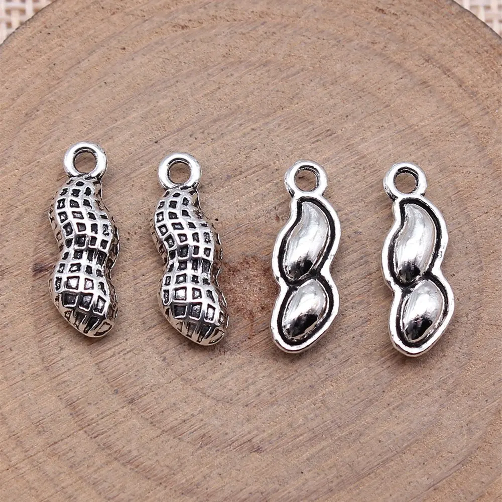 Car Accessories Peanuts Charms For Jewelry Making 18x6mm 10pcs