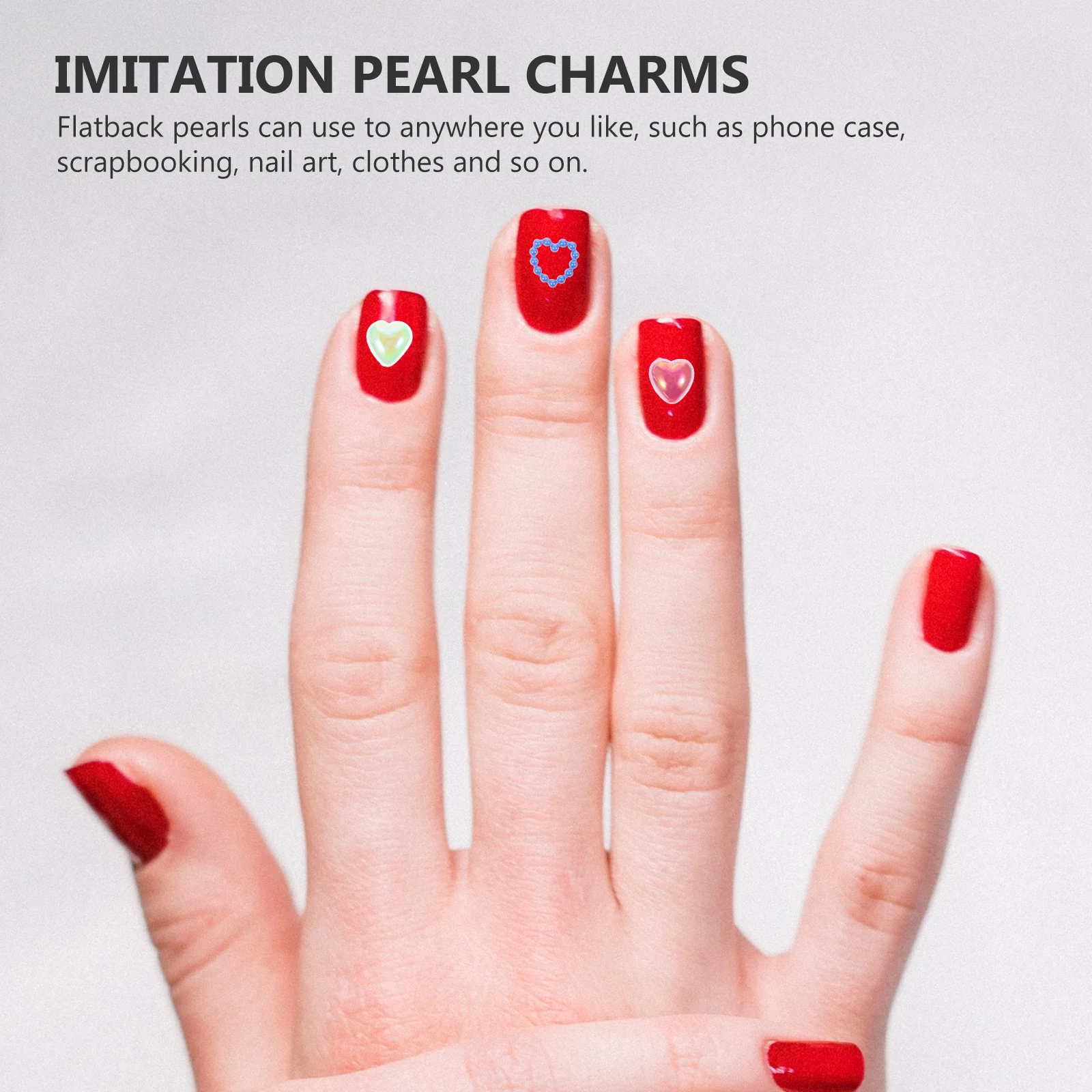 

1 упаковка жемчужных подвесок для ногтей, имитация жемчуга с плоской задней частью, гладкий легкий маленький размер для дизайна ногтей, ювелирные изделия, ремесленные украшения