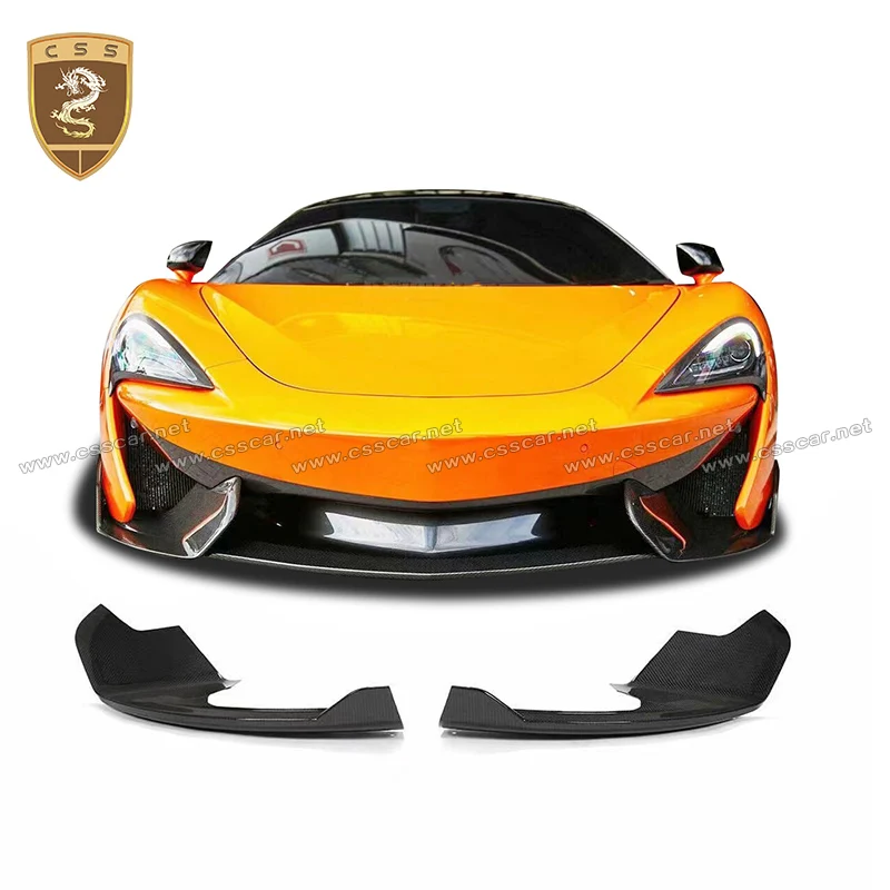 CSS Design Auto Parts for McLaren 540c 570s Bumper Air Intakes Dry Carbon Fiber Car Front Wrap Angle Upgrade 620r Air Vent Cover