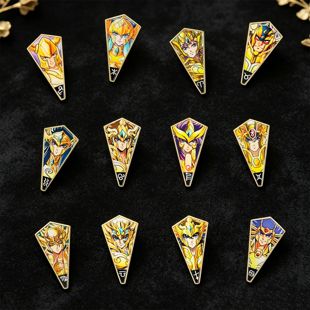Japanese Anime Hard Enamel Pin Constellation Badge On Backpack Lapel Pins Brooches for Jackets Cosplay Accessories Gift Toys