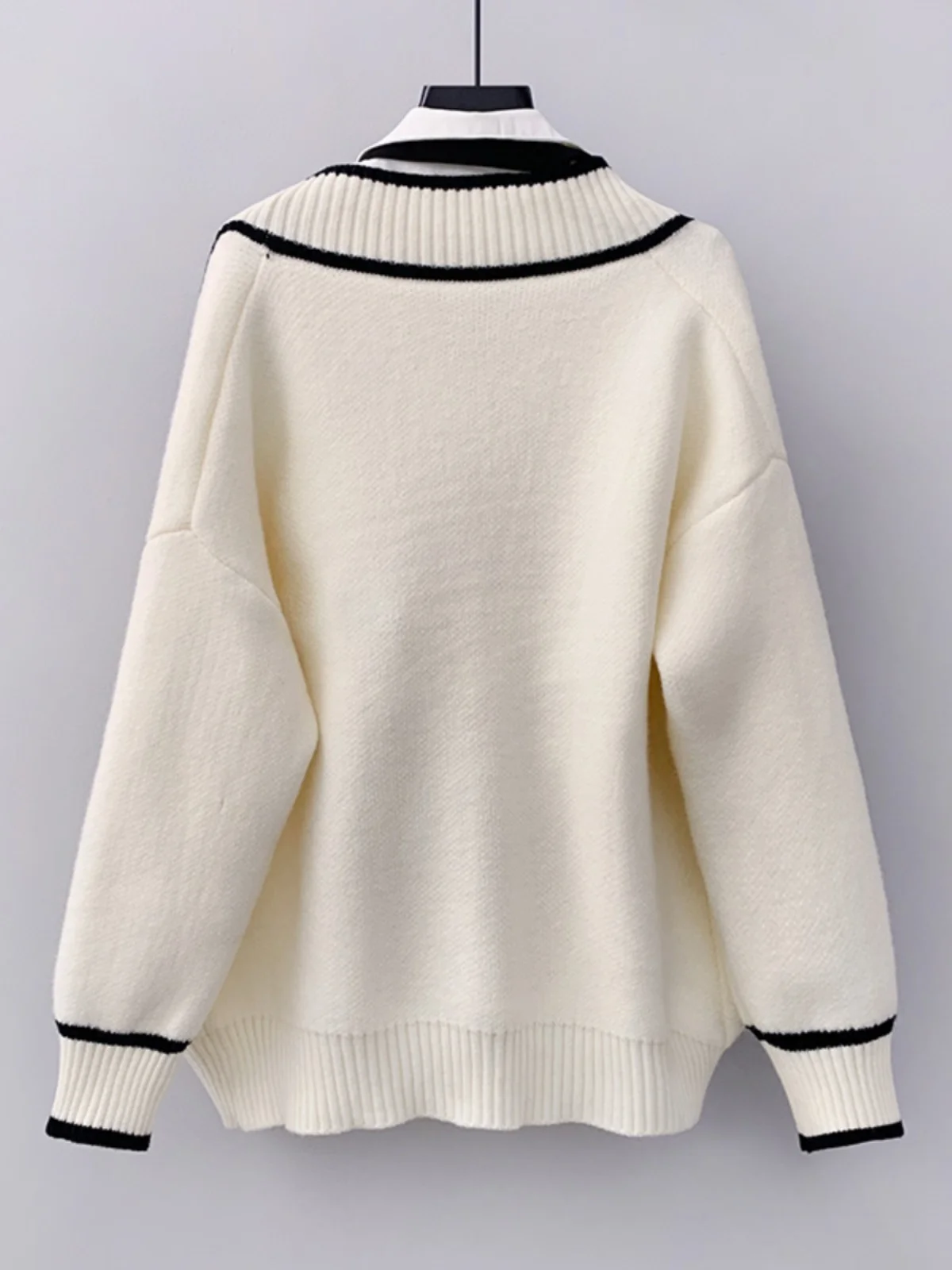 Primavera Autunno Colore Blo Lungo Sve Cardigan aperto lavorato a maglia Faion Double ket da donna Gilet Top sottile caldo V Ne Button up