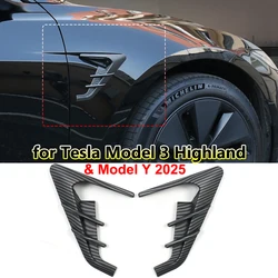 for Tesla Model 3 Highland 2024 Side Camera Protector Cover Leaf Board Tdhunder Model Y 2025 Decor Modified Exterior Accessories