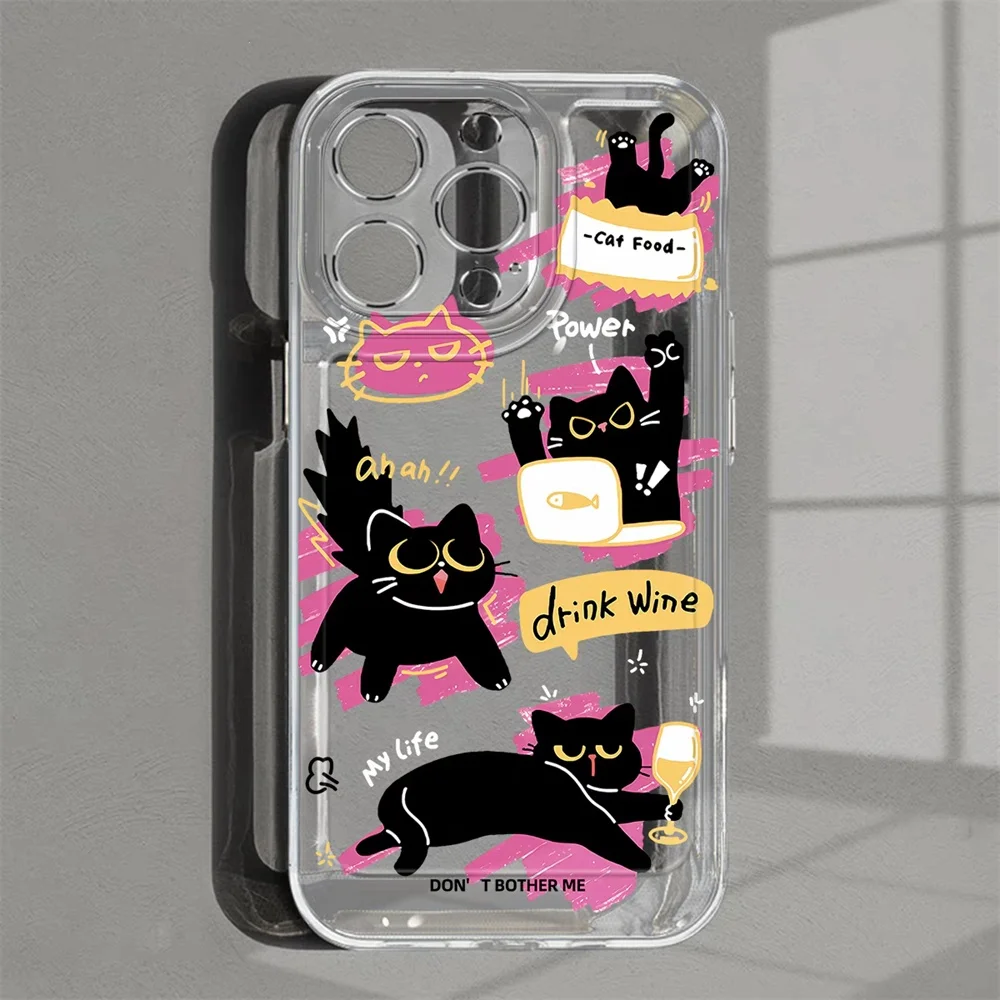 حافظة لهاتف آيفون 17 16 15 11 12 14 13 Pro Max Mini X XS XR 7 8 Plus SE 16E غطاء ناعم مقاوم للصدمات