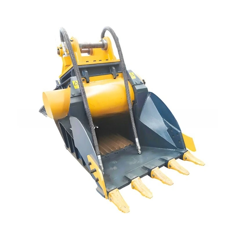 Excavator Crushing Bucket Hydraulic Multifunctional Earthmoving Engineering Rock Crusher