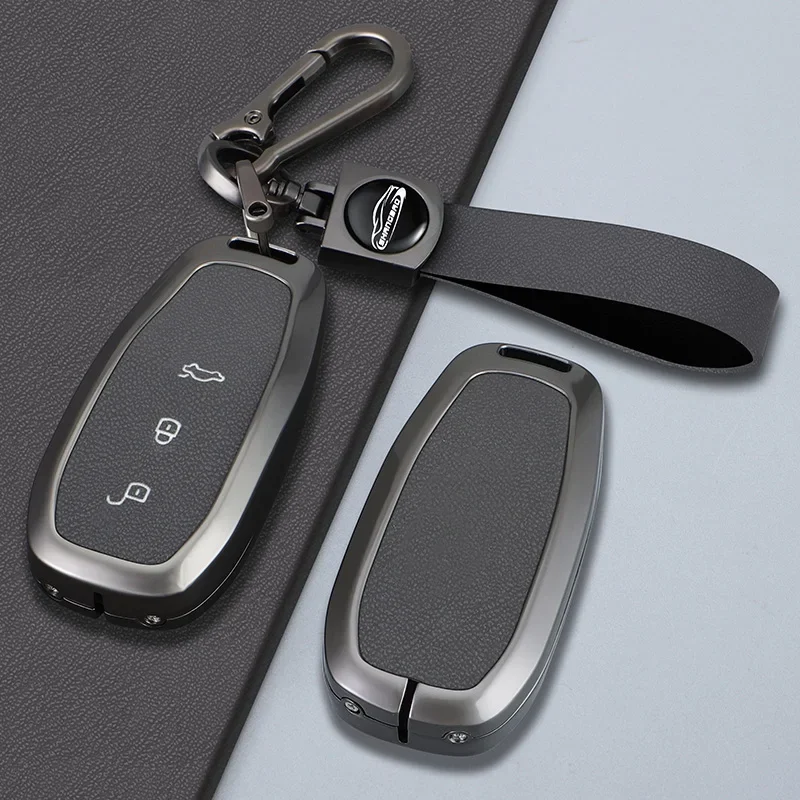 

For Leading Ideal LiXiang L7 L8 L9 2022 2023 Leather Car Key Case Shell Keychain for lixiang one L9 L8 L7 Key case Accessories