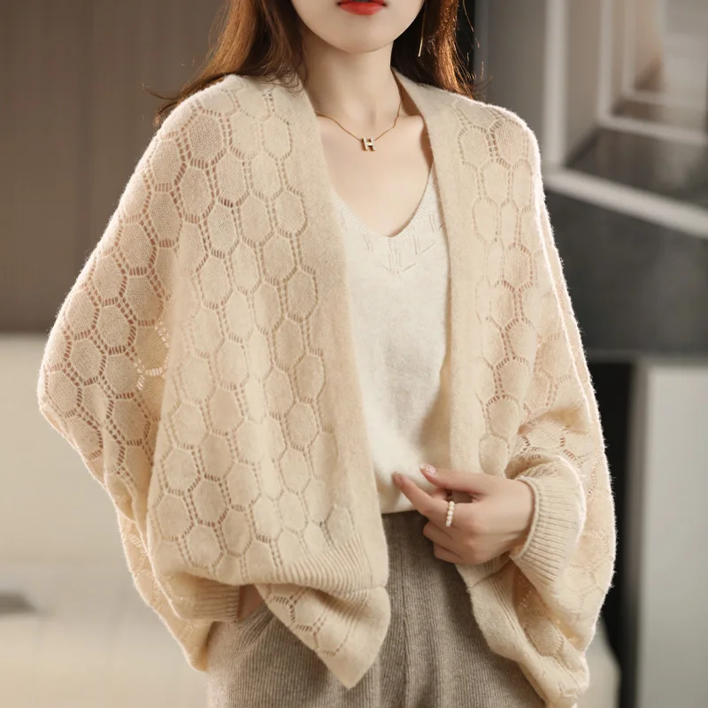 KOIJINSKY الربيع والخريف متعدد الاستخدامات 100% صوف ميرينو 140*70 وشاح شال نسائي