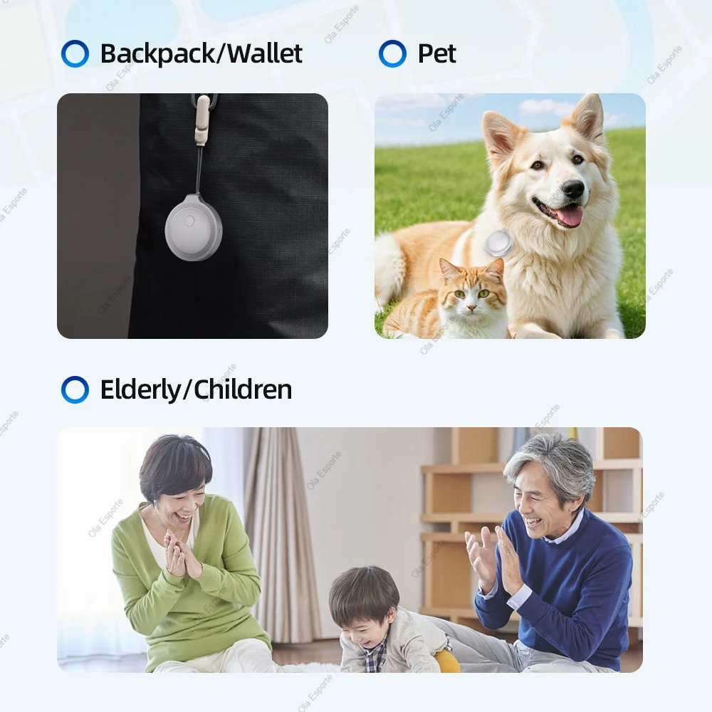 Airtags GPS Tracker Phone APP Search With Alarm Real-time Location Children/Pet Positioning Tracker Smart Finder For Android/iOS