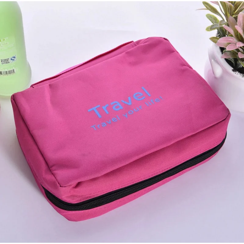 Hanging Travel Toiletry Bag for Women, Large Capacity Waterproof Cosmetic Makeup Organizer, Foldable Portable Travel Storage Bag