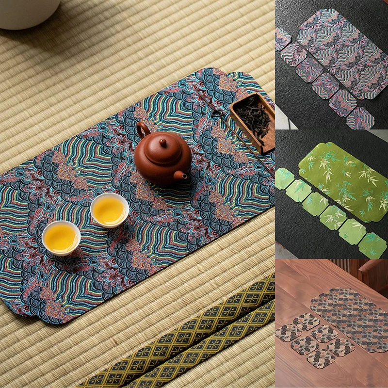 

Zen Tea Sets, Table MATS, Dry Brewing Small Tea Sets, One-person Table Flags, Waterproof Tablecloths and Cushions