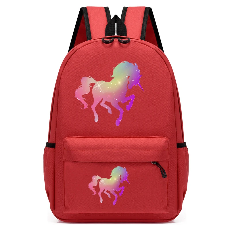 New Unicorn Animal Backpack Cartoon Trendy School Bags Girl Bookbag Kawaii Children Bookbag Travel Bagpack Fashion Backpack Bags