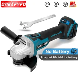 Amoladora de ángulo de impacto sin escobillas para Makita, herramientas eléctricas de bricolaje, pulidora eléctrica, sin batería, 18V, 125mm