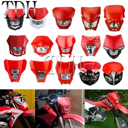 Motorcycle LED Headlight Fairing Dirt Bike Headlamp Mask Dual Sport For Honda CRF 250L 250X 450X 230F 150F 125F 250R 450R 150R