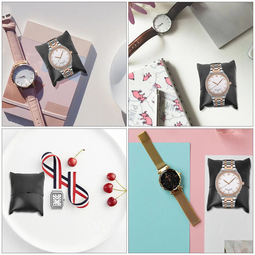 

15pcs Pillows Jewelry Displays Holder PU Cushions for Watches Bracelets Lightweight Portable ganized
