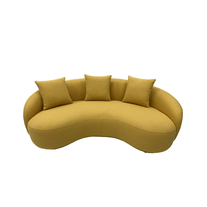 Cashew sofa, living room small apartment sofa, home leisure fabric so*******ch break double sofa