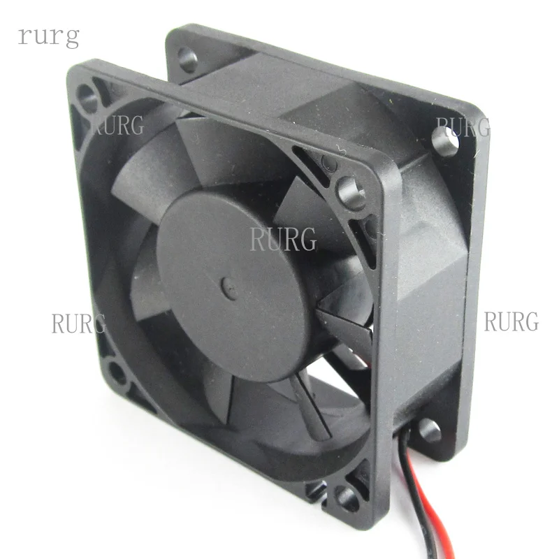 R+ 1-piece brushless DC cooling fan, 60x60x25mm, 6025, 7 blades, 24V, 0.13A, 2-pin connector