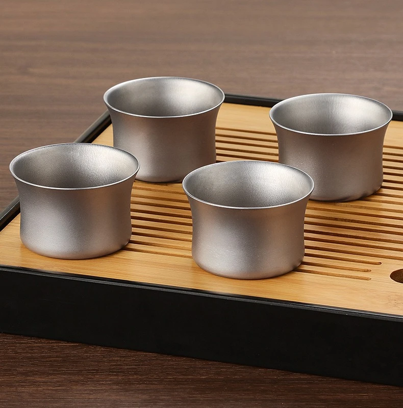 Special for bacteriostatic, anti-scalding, outdoor portable, household pure titanium utensils, high-end light luxury sets