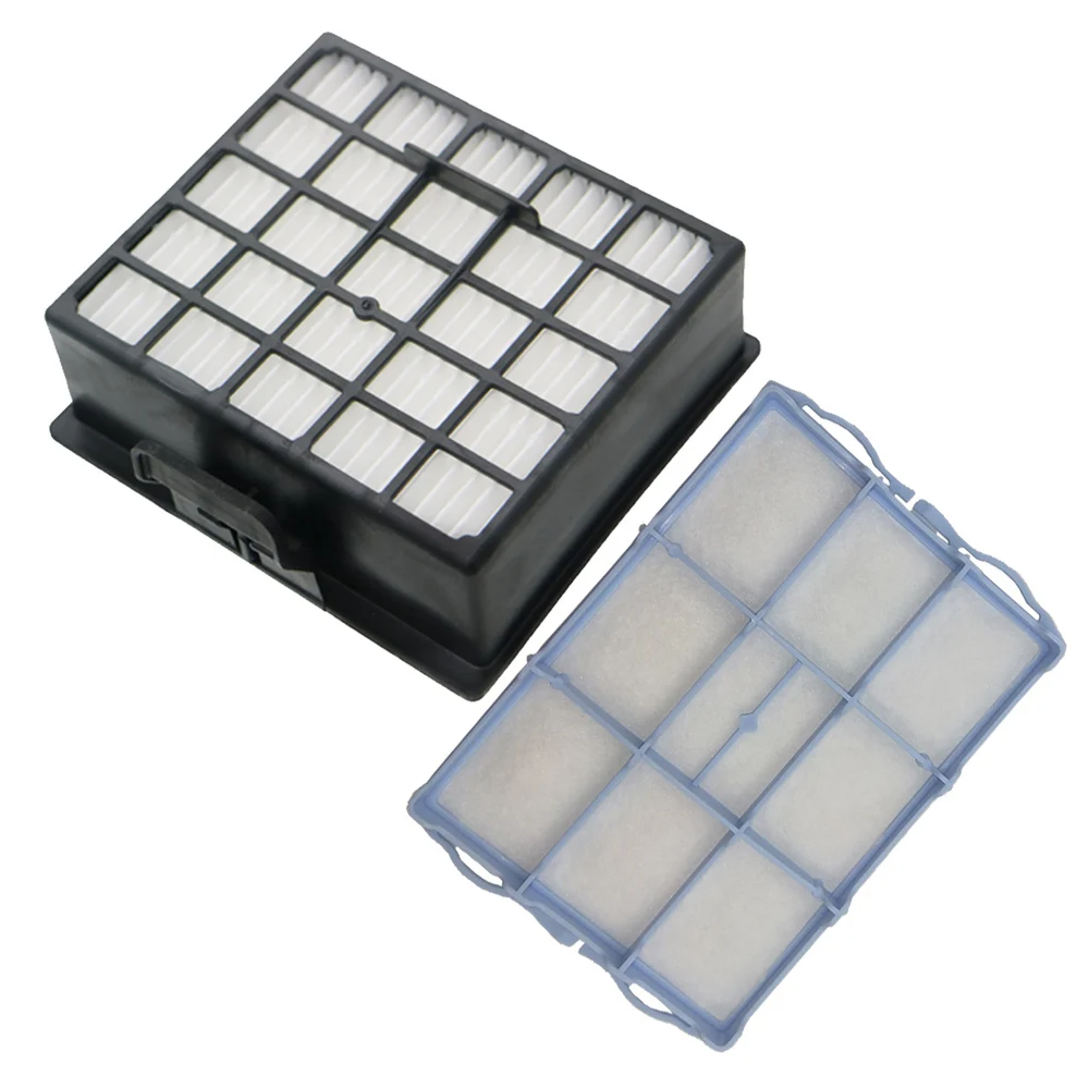 HEPA - Filter and Motor Filter Set for Siemens VS06G2530 / VS06G 2530 / VS06 Microsafe Synchropower Vacuum Cleaner