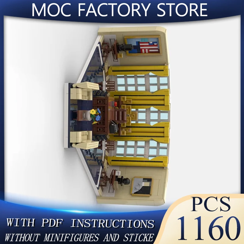 

Street View Model Moc Building Block Modular Oval Office Model Technology Brick DIY Assembly Build Toy Holiday Gifts
