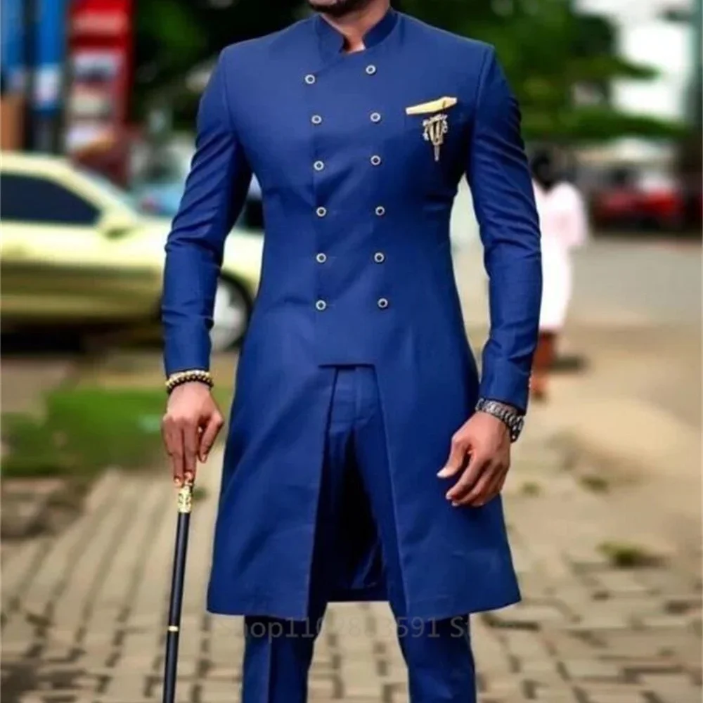 

Мужские двубортные костюмы с пуговицами, комплект из 2 предметов: пиджак и брюки, индивидуальный пошив, свадебные смокинги, мужские костюмы для выпускного вечера и вечеринок