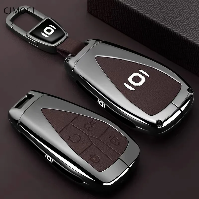 Premium Zinc Alloy Key Cover Case for Changan Qiyuan A05/Q05 Classic/Nevo Hunter K50 (2025) - Protective Key Fob Shell Keybag