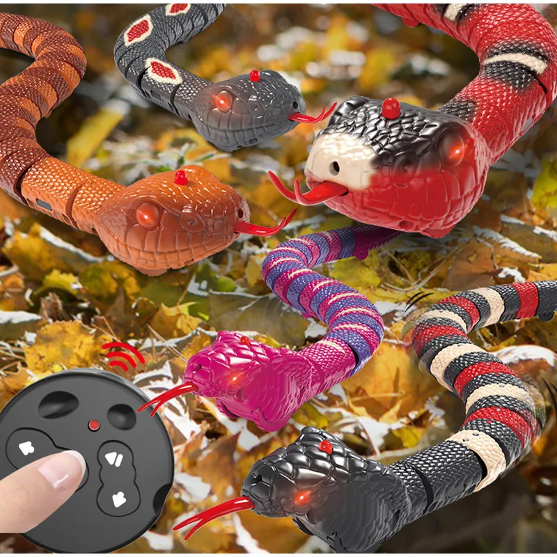 

Умный пульт дистанционного управления, погремушка, имитация животного, змея, обнаружение препятствий, серебряное кольцо, змея, новая необычная игрушка