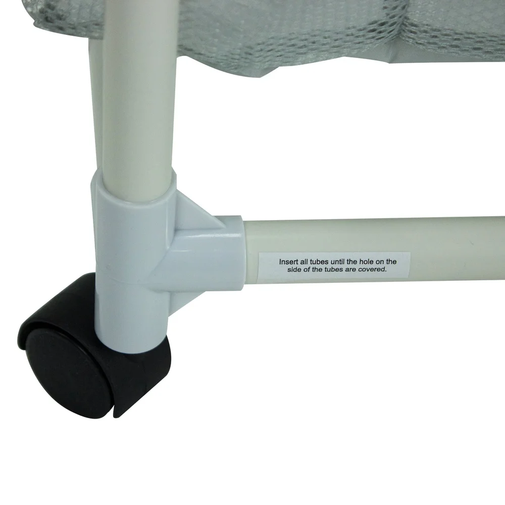 4 Pack Soft Mesh Laundry Sorter Cart Rolling Storage Bins Washable Removable Durable Frame Easy Assembly Lightweight