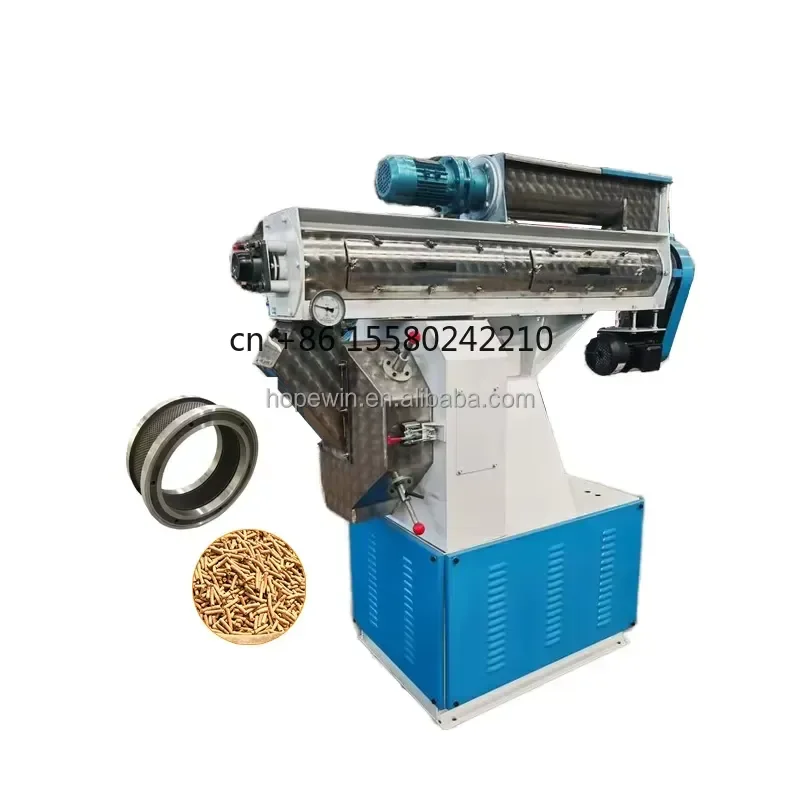 2026 hot for HOPE PELLETIZER ZLSH250 New Stainless Steel Ring Die Feed Pellet Machine Animal Poultry Farm High 1-2t/h 2-12mm