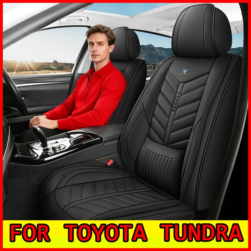 

Для TOYOTA TUNDRA передний одиночный чехол на автомобильное сиденье из искусственной кожи | Мягкая, удобная, однотонная поддержка талии для комфорта