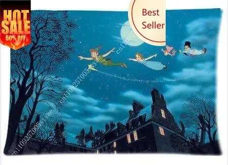 

Peter Pan Pillowcase Disney Cartoon Pillow case Soft Sofa Bed Decoration Child Holiday Party Boy Girl Gifts Custom Pillow Cover