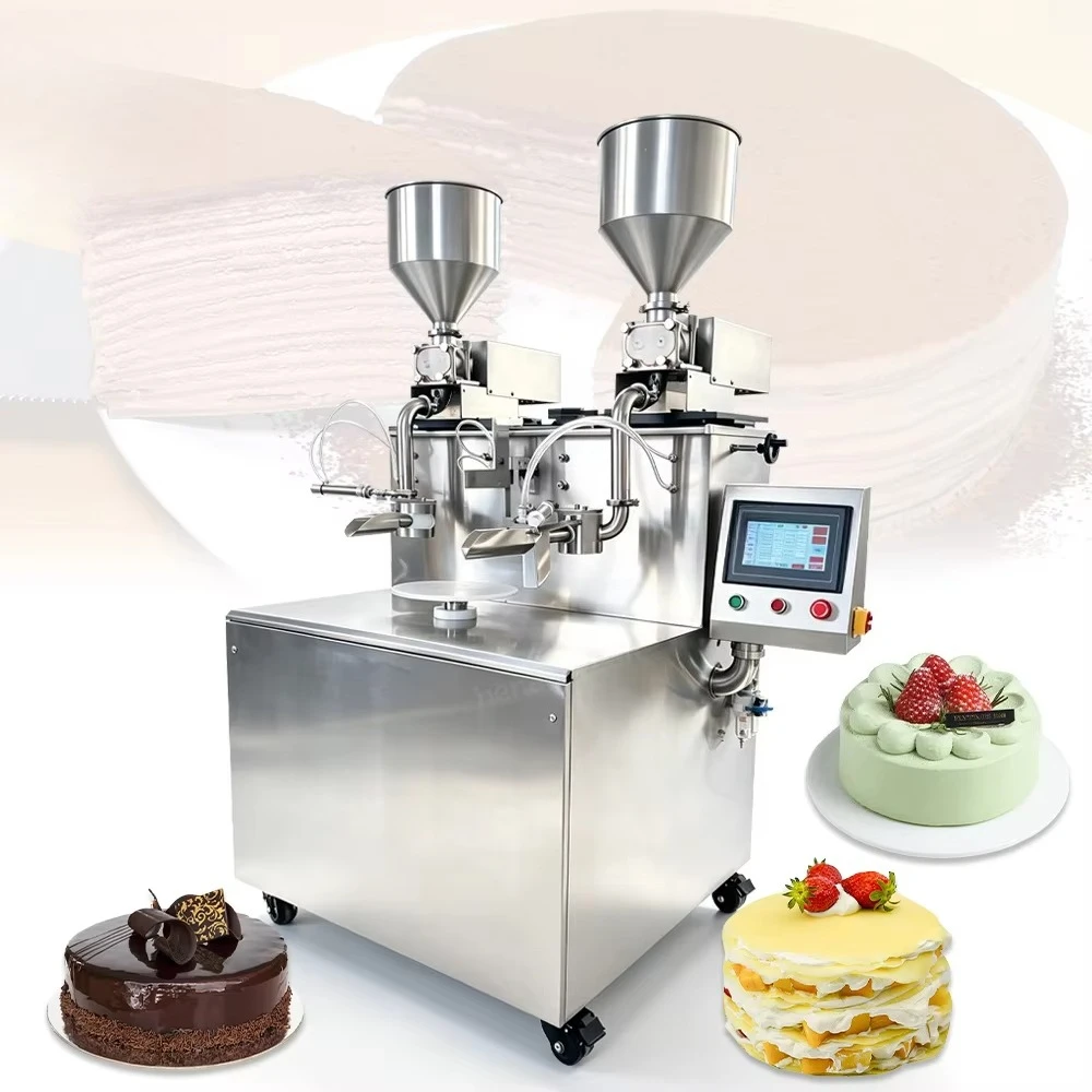 OCEAN Commercial Automatic Cake Icing Smooth Machine Cake Cream Smoother Cake Frost Decorate Machine