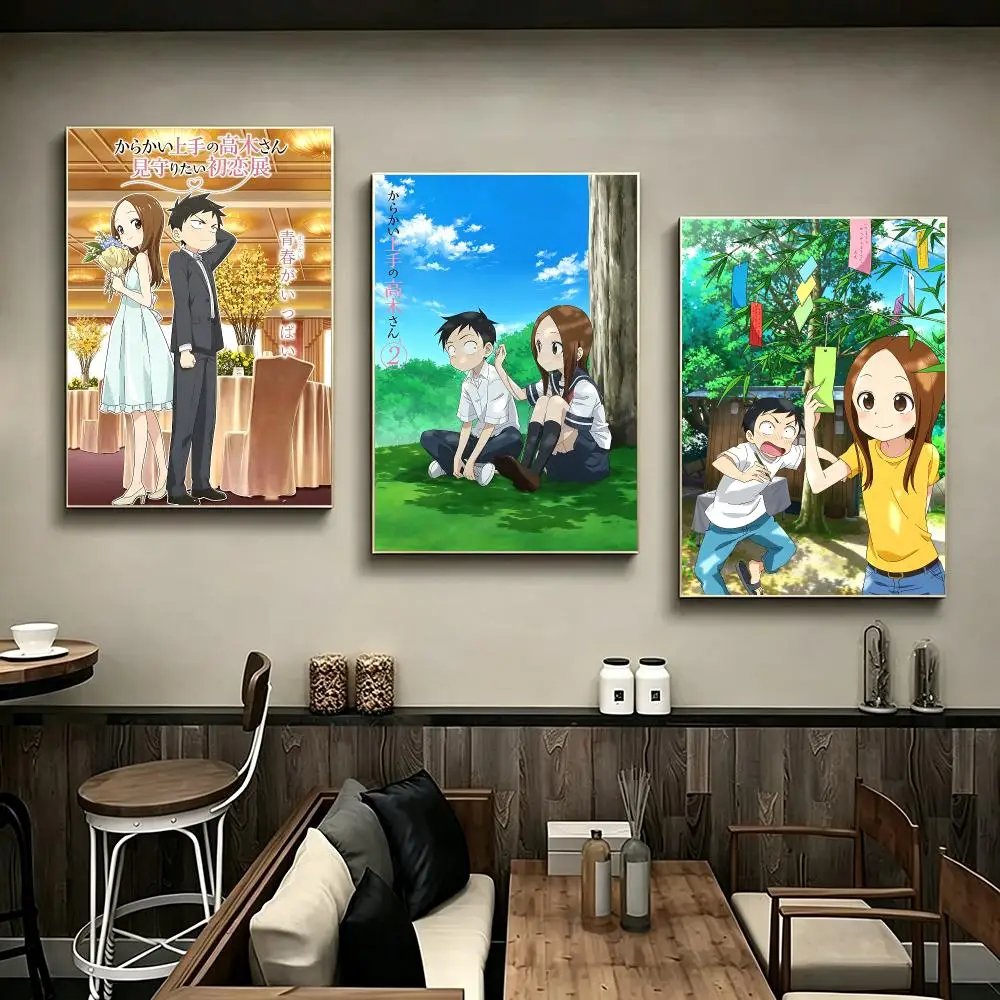 Anime Teasing Master Takagi‑san Poster Poster HD Printing Modern Minimalist Style Wall Art Home Decor For Office Bedroom Gift