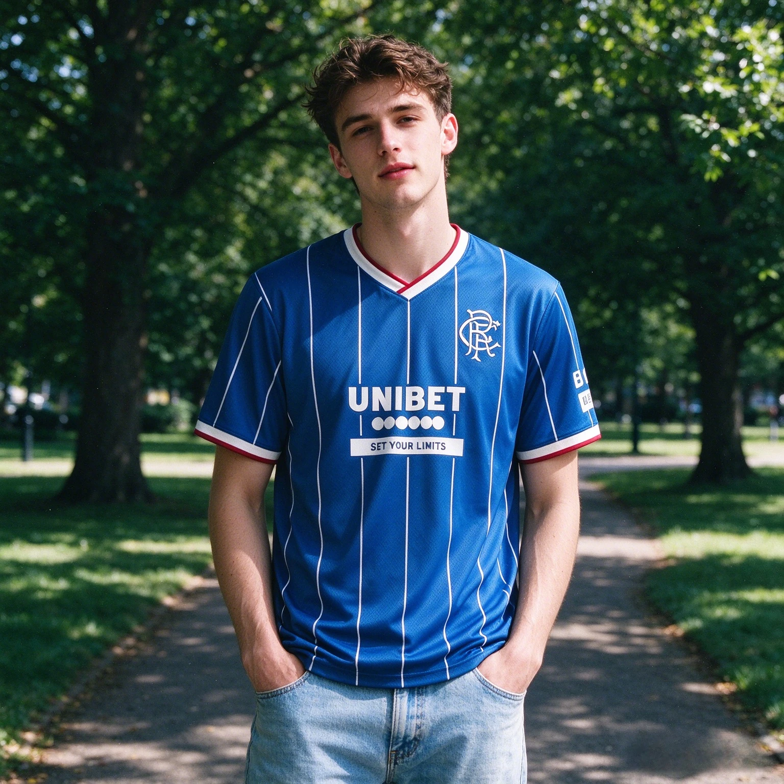 2026 Hot Sale Rangers Football Jersey, Unisex Oversized Soccer Tee, Breathable Quick Dry Streetwear Summer Top