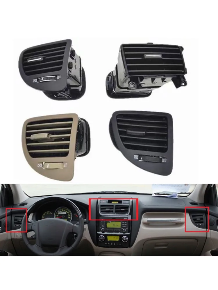 Pour Kia Sportage 2005 2006 2007 2008 2009 tableau de bord Grille de sortie de climatisation A/C évents de climatiseur 97490-1F000