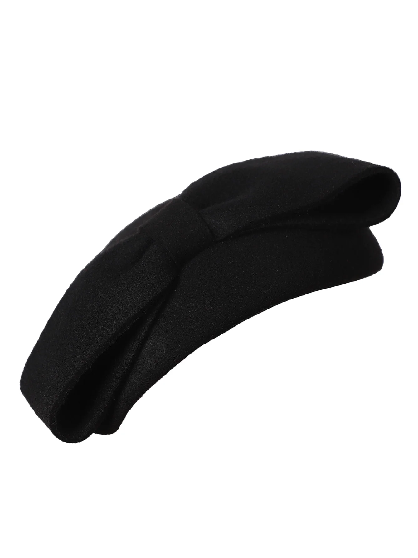 FS Wollfilz-Braut-Fascinator- und Derby-Hüte für Damen – Rote/Schwarze elegante Kirche, Kentucky Tea Party Hochzeit Pillbox Cap – Detail 9