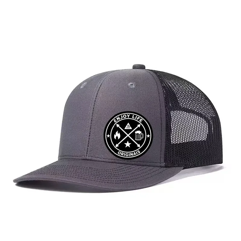 Hot Sale Unisex Printed Adjustable Baseball Cap Snapback Dad Hat Breathable Trucker Mesh Hat Golf Fishing Outdoor Sun Cap