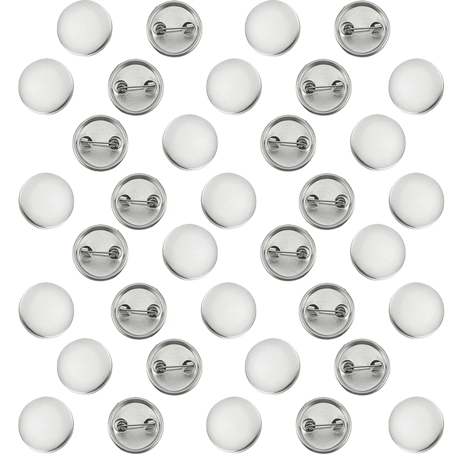 36/72 Stück 37mm Runde Blanko-Metallbutton-Badges DIY Handgemachte Bastelbedarf Anpassbare Dekorative Glänzende Medaillen-Pins für Kunstwerke