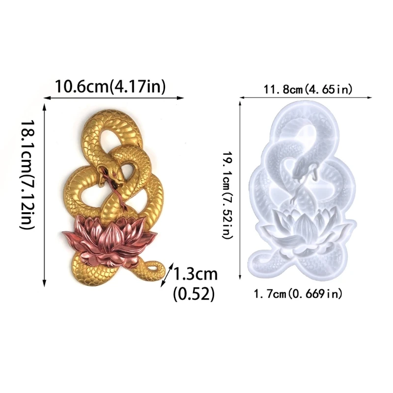 E15e semidimensional lótus molde silicone resina ferramenta fundição semi-3d molde escultura moldes decorações