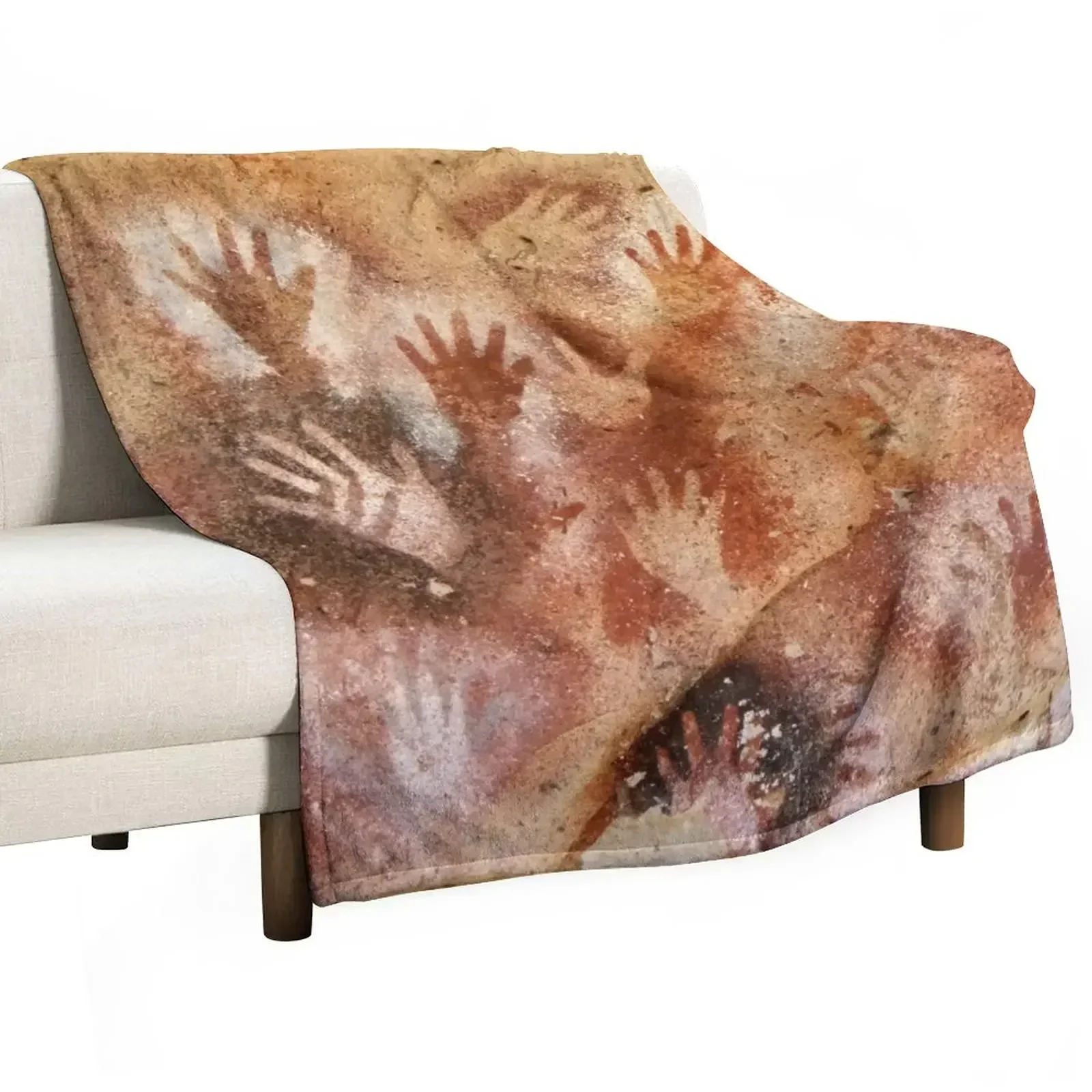 Cueva de las Manos Max Resolution Throw Blanket Travel christmas decoration Vintage blankets ands Loose Bed covers Blankets