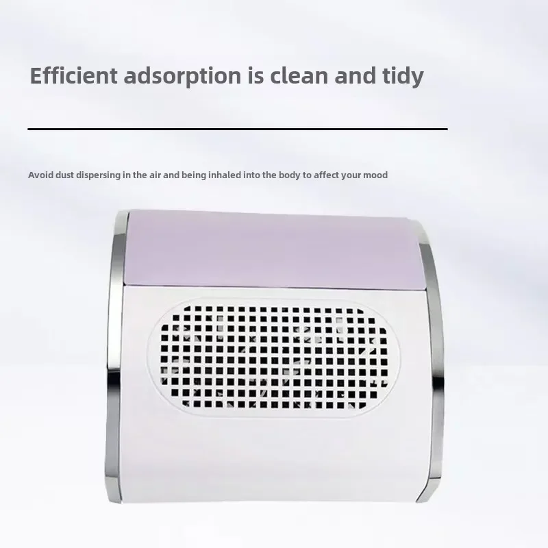 New 80W Nail Vacuum Cleaner Desktop Nail Double Fan Dust Collector Vacuum Cleaner with Filter Screen (Have Plugs From Various )