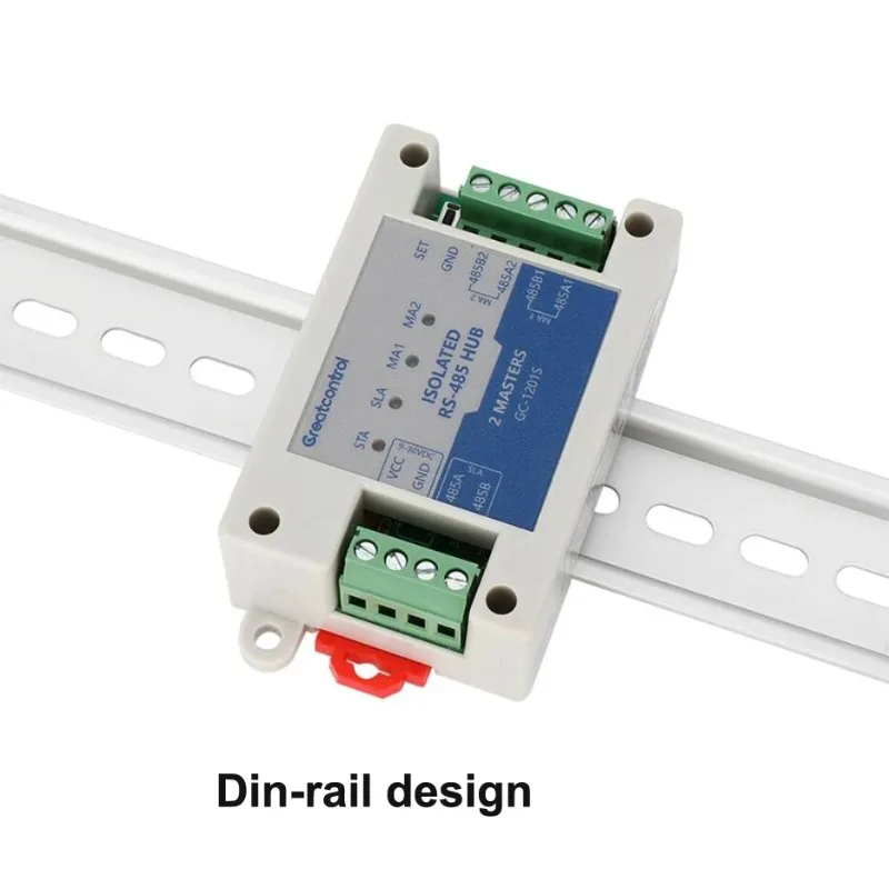 GC-1201 Optoelectronic Isolated RS485 Hub Dual Master Cache Repeater Modbus Communication Signal Distribution Module