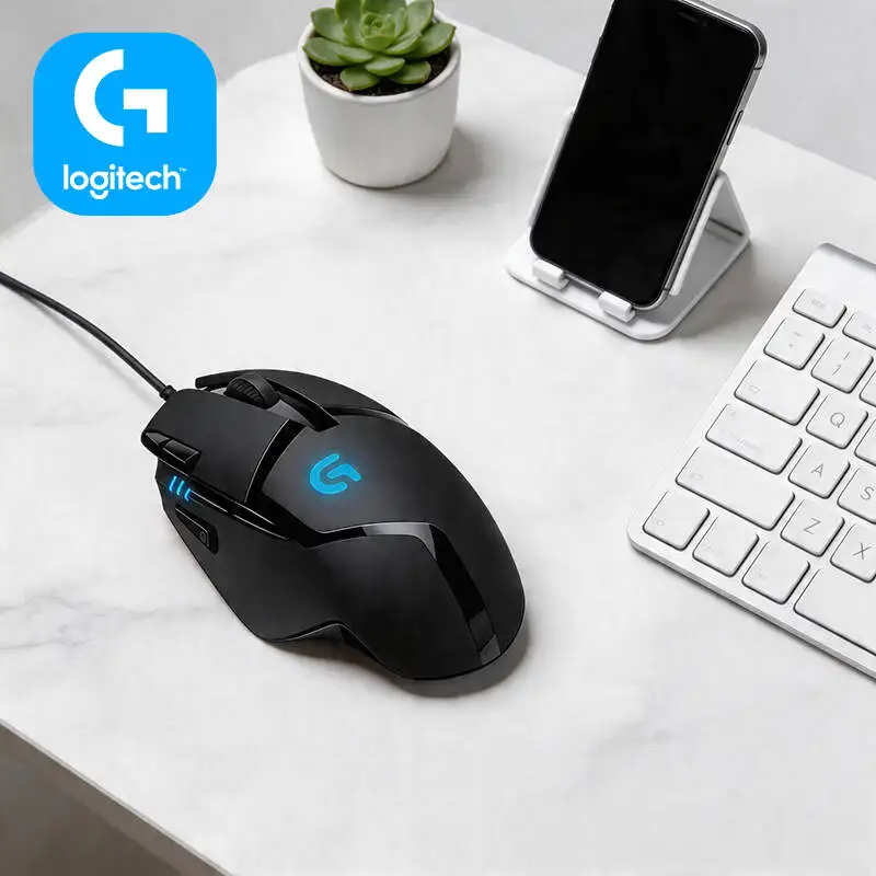 Logitech G402 Gaming Mouse 20M Clicks 4000 DPI Anti-Slip Grips for Laptop and Desktop Gaming Environments