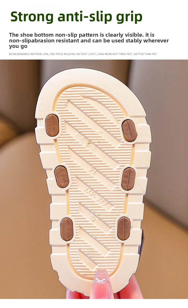 2026 Kinder Sandalen Jungen Mädchen Strandschuhe Weiche Leichte Geschlossene Outdoor-Sandalen für Kleinkinder Babyschuhe Sommer – Detail 8