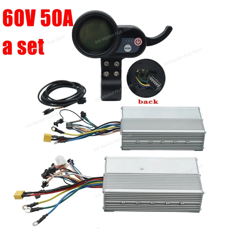 For Jipin JP electric scooter accessories 60V 50A dual drive controller LCD speedometer accelerator throttle
