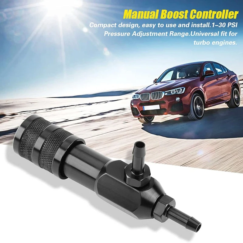 Manual Boost Controller Kit, Car Universal Adjustable Turbo Charger Closed Loop Turbo Engine Controller