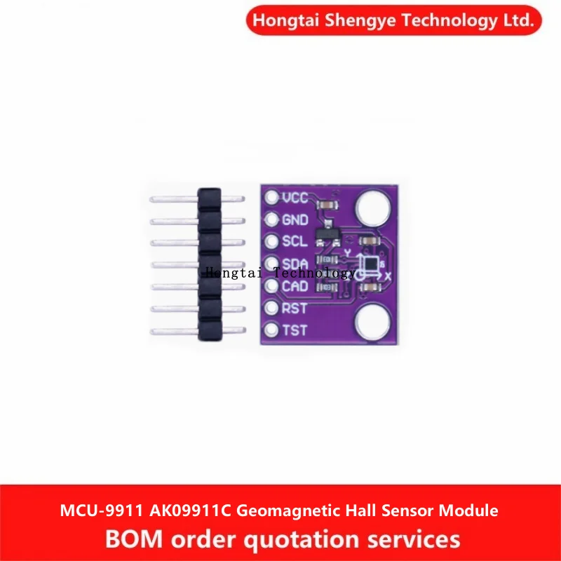 MCU-9911 AK09911C Geomagnetic Hall Sensor 3-Axis Compass Magnetometer Module