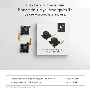 GuliKit Hall Sensing Switch No Drift Joystick Thumb Stick for Joy-Cons