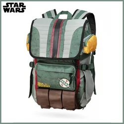 Star Yoda Boba Fett Mandalorian Warsarmor Backpack Large Capacity Laptop Men Backpack Vintage Travel Bags Anime Boys Bag