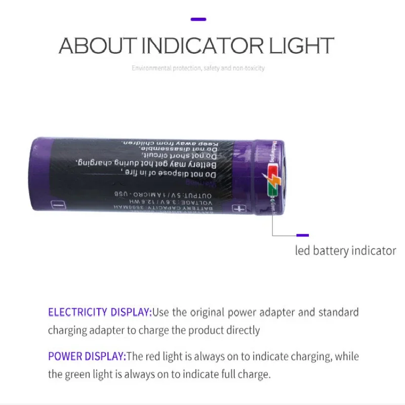 

10PCS Liter energy battery USB 18650 3500mAh 3.7V Li-ion battery USB 5000ML Li-ion Rechargebale battery + USB wire