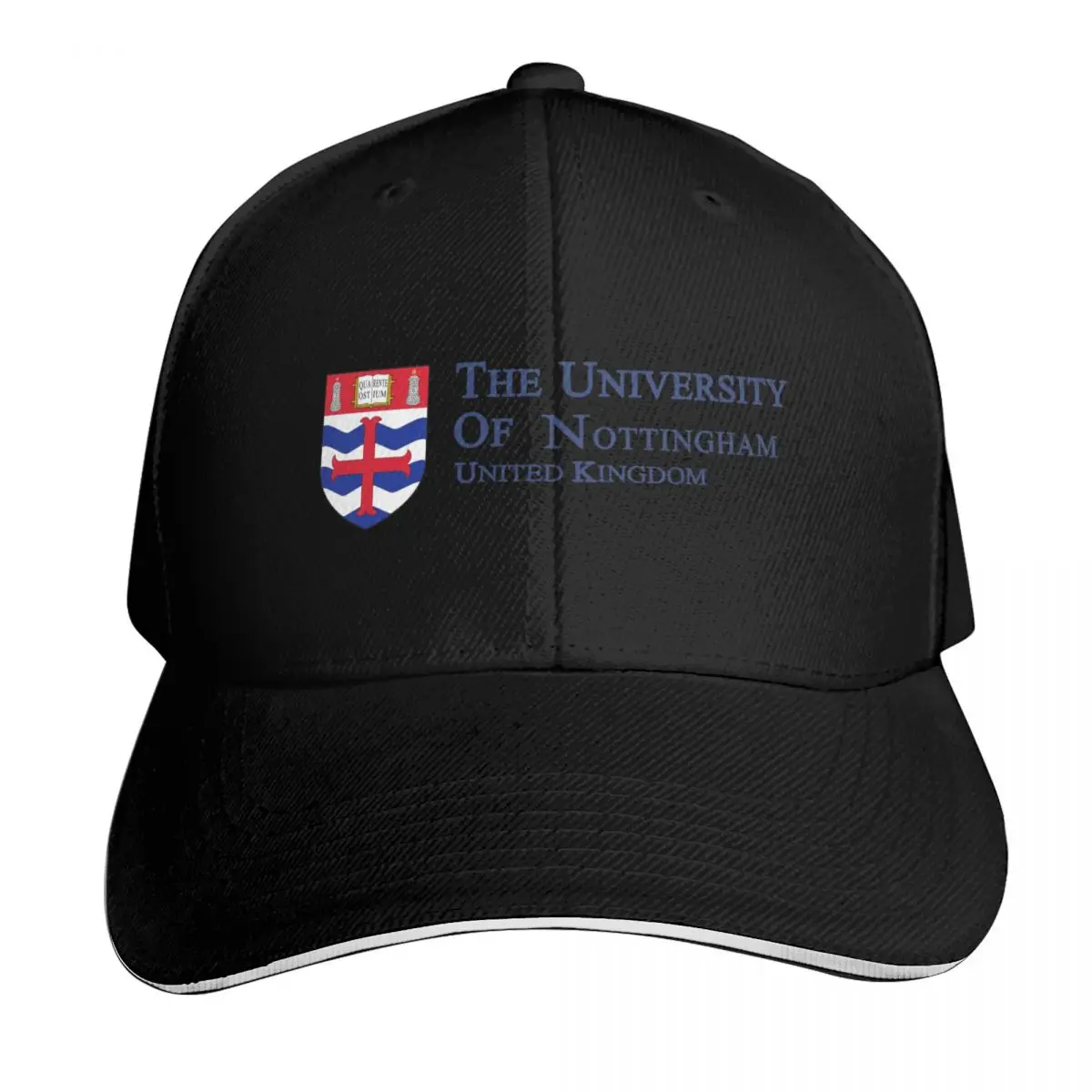 The University Of Nottingham United Kingdom Baseball Cap Curved Brim Classic Fit Low Profile Unstructured Unisex for Men Women