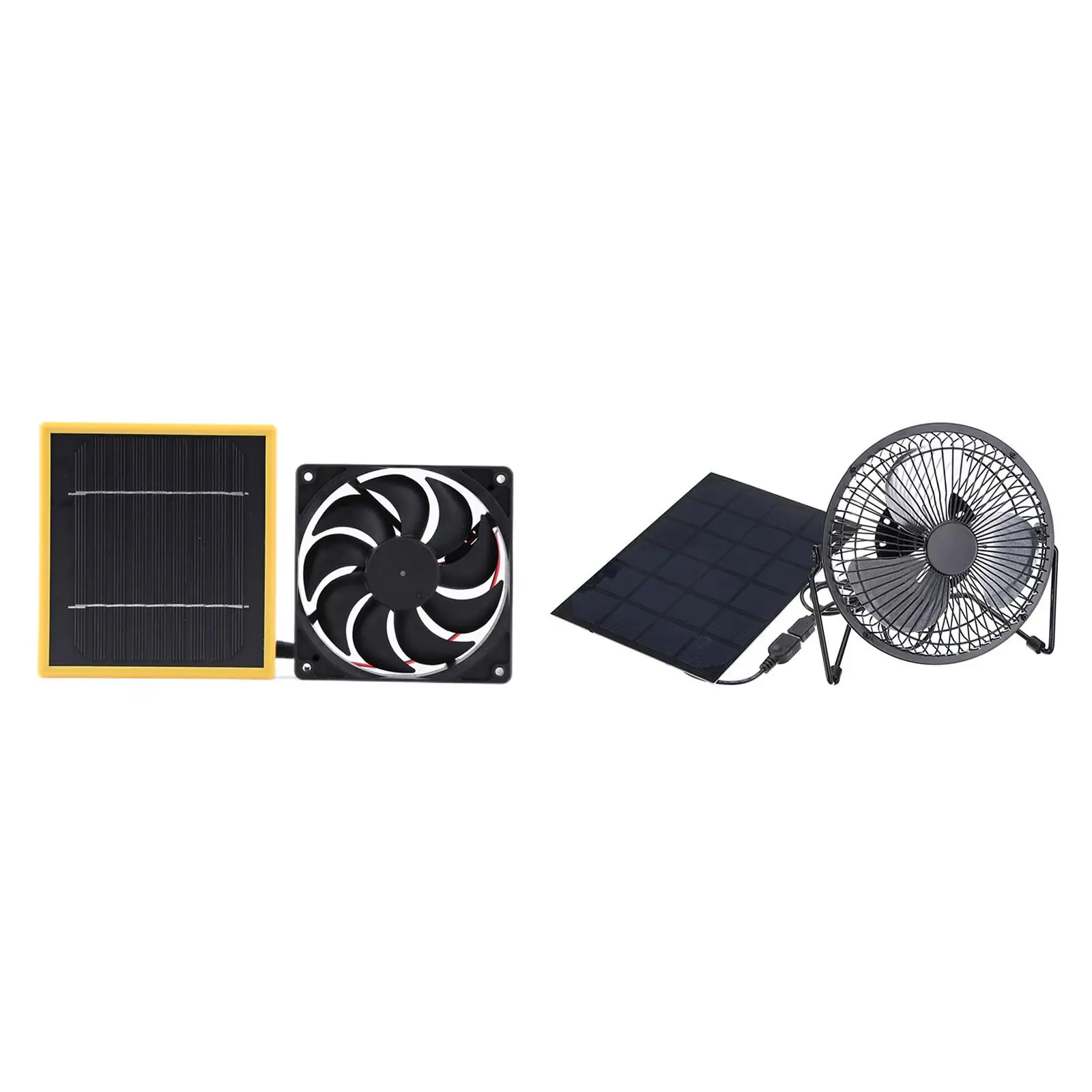 Portable Solar Exhaust Extractor Powered Fan Chicken , RV, Camping, Greenhouse,